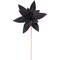Northlight 25" Black Glittered Poinsettia Christmas Floral Stem Spray